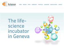 Tablet Screenshot of eclosion.com